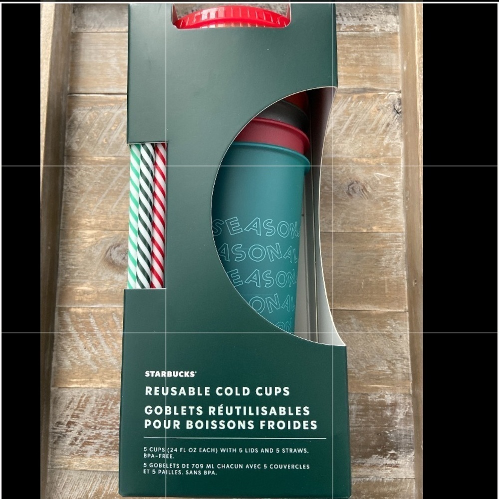 NEW Starbucks Reusable Cold Cups with Straws